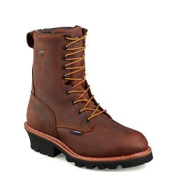 Red Wing LoggerMax 9-inch Insulated Waterproof Soft Toe - Hnede Pracovne Cizmy Panske, RW262SK